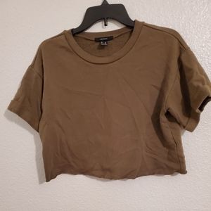 Army Green crop top